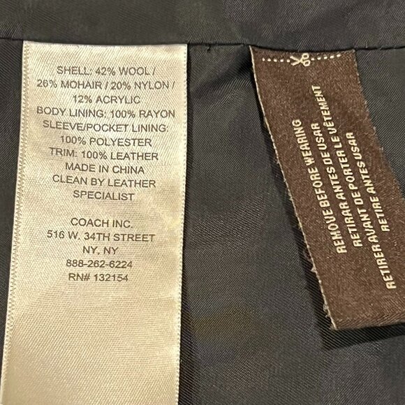 Coach Bonnie Cashin Archive Plaid Boucle Tweed Coat, XS - Picture 4 of 11